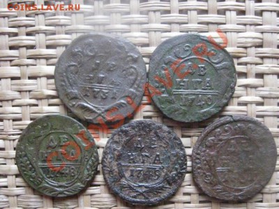 ! Деньга, 5 шт. 1731-1751г. До 2.10.2013г. - 2.10 004.JPG