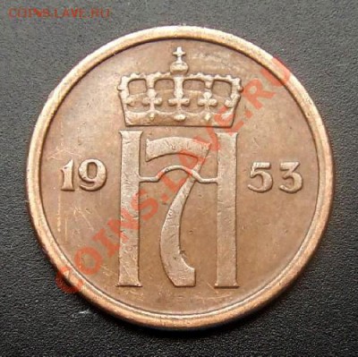 1 - Норвегия 1 эре (1953) А