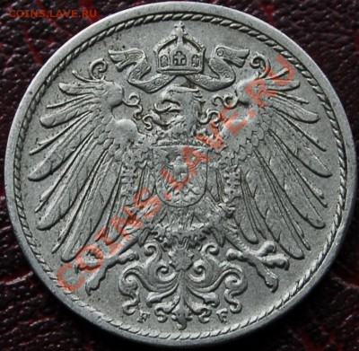 ГЕРМАНИЯ - 10 фенигов 1912 F - до 3 октября - 407