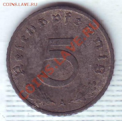 Третий Рейх.5 Пфеннигов.1942.А. до 4 Октября - 1942 50001.JPG