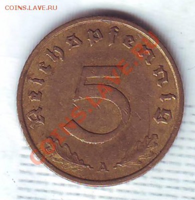 Третий Рейх.5 Пфеннигов.1938 А. до 4 Октября - 1938 50001.JPG