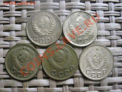 ! Копейки, 5 шт. 1938-1952г. До 4.10.2013г. - 4.10 021.JPG