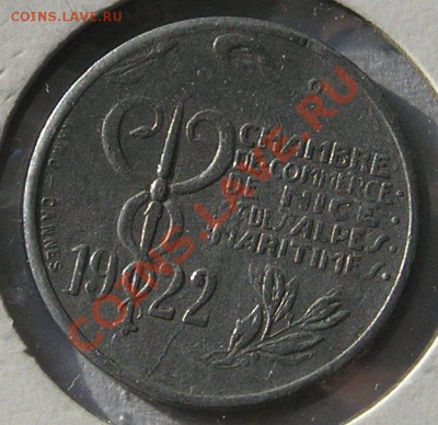 Нотгельд Франция, Ницца , 10 Сантимов 1922 (30.09.13) - P1012423.JPG