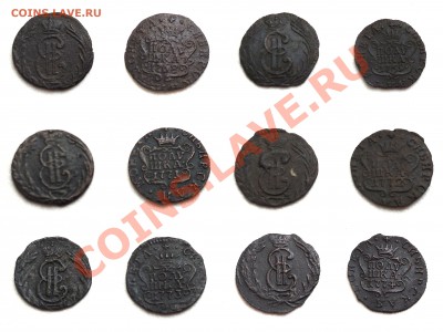 Сибирские полушки на оценку. 1768,1769, 1771-1779гг. - sb_68-74