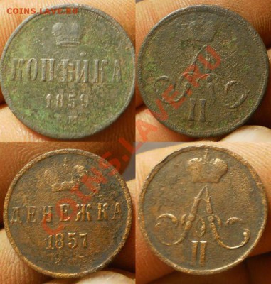 1коп.1854.56.58.61.62.64г.до29.09.13.в 22-00 мск. - 1К.1859.ДЕНЕЖ.57