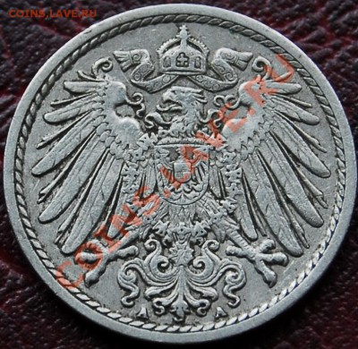 ГЕРМАНИЯ - 5 фенигов 1911 А - до 4 октября - 462