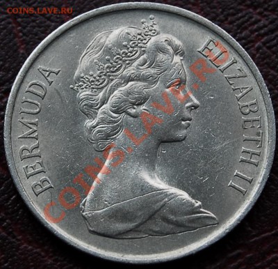 БРИТАНСКИЕ БЕРМУДЫ - 25 центов 1970 - до 4 октября - 454