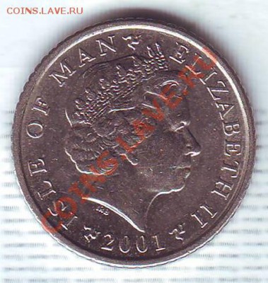 О.Мэн.5 Пенсов.2001.Кельтский крест. до 5 Октября - 20010024.JPG