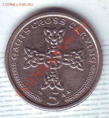 О.Мэн.5 Пенсов.2001.Кельтский крест. до 5 Октября - 20010025.JPG