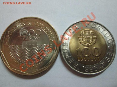 2 бим 1000 Песо Колумбия и 100 эскудо Португалия UNC до 3.10 - IMG_0715б2