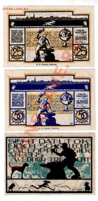Германия, BUXTENHUDE, 25₰+2×50₰, до 4.10 @ 22:00 - banknote_0925