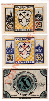 Германия, BUXTENHUDE, 25₰+2×50₰, до 4.10 @ 22:00 - banknote_0924