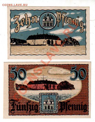 Германия, SONDERBURG, 10₰+50₰, до 4.10 @ 22:00 - banknote_0926