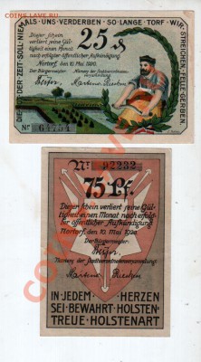 Германия, NORTORF, 25₰+75₰ (1920), до 4.10 @ 22:00 - banknote_0941