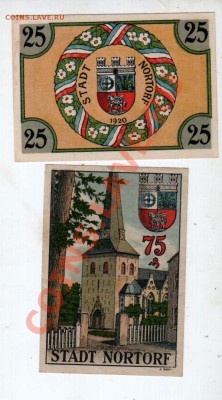 Германия, NORTORF, 25₰+75₰ (1920), до 4.10 @ 22:00 - banknote_0940