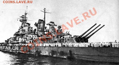 2 сентября 1945 адмирал участвовал в церемонии подписания капитуляции на борту его флагманского линейного корабля «Миссури».. - На борту Миссури 