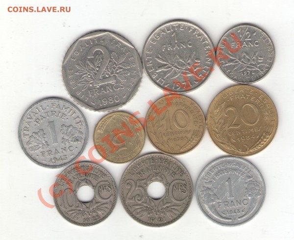 Франция 10 монет 1921-1984 до 19.01.10 - france 001