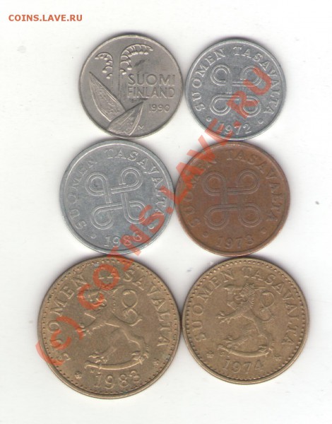 Финляндия 6 монет 1972-1990 до 19.01.10 - finland 001