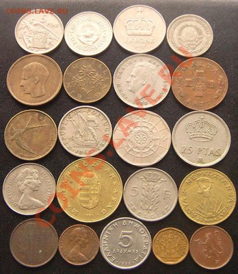 44 разные монеты (см. фото и описание). До 01.10_22.00мск - 6538