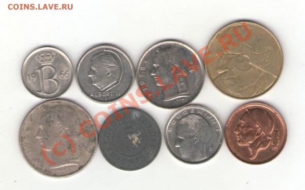 Бельгия 8 монет 1915-1998 до 19.01.10 - belgium
