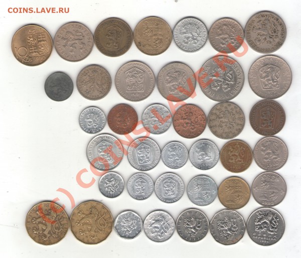 Чехия 38 монет 1922-2002 до 19.01.10 - czech 001