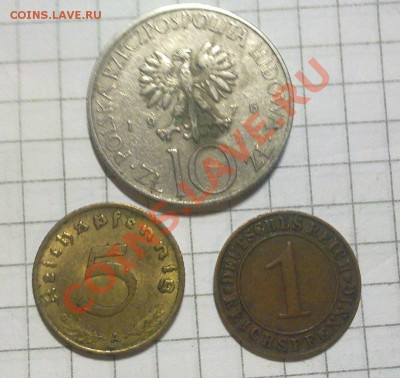 немного иностранных монет. - 7-1