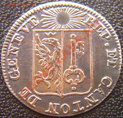 Швейцария. Кантон Женева_ 1 соль 1833; до 02.10_22.04мск - 6536