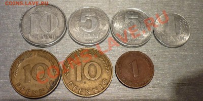 Германия 1, 5, 10 пфенингов - гер.JPG