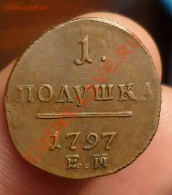 Шикарная полушка Павла I 1897 год. ЕМ. "Кабинетная" на оценк - P1110564.JPG