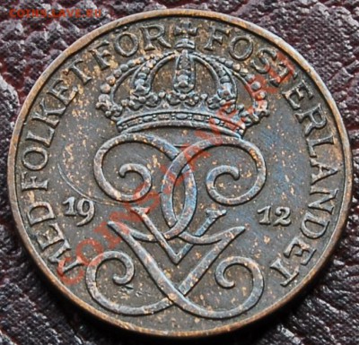 ШВЕЦИЯ - 1 эре 1912 - до 8 октября - 705