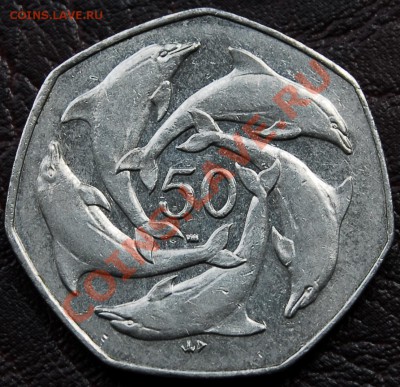 ГИБРАЛТАР - 50 пенсов 2003 - Дельфины - до 8 октября - 703