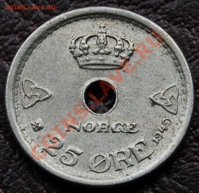НОРВЕГИЯ - 25 эре 1949 - до 8 октября - 696