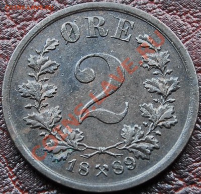 НОРВЕГИЯ - 2 эре 1889 - до 8 октября - 684