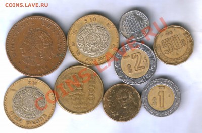 Мексика 9 монет, до 03.10.  21.30 - 44