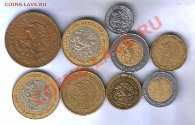 Мексика 9 монет, до 03.10.  21.30 - 45