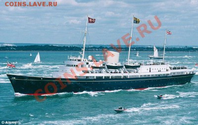 Монеты с Корабликами - Royal Yacht Britannia