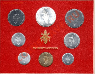 Ватикан. Годовой набор 1976 UNC до 06.10.2013, 22-00 МСК - 1976