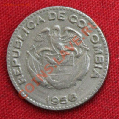 С рубля КОЛУМБИЯ 10с 1956г. ИНДЕЕЦ  до 9.10.13г.в 22-00 - IMG_8145.JPG