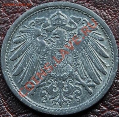 ГЕРМАНИЯ - 10 фунигов 1919 - Цинк - до 9 октября - 653