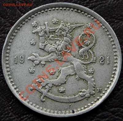 ФИНЛЯНДИЯ - 1 марка 1921 - до 9 октября - 680