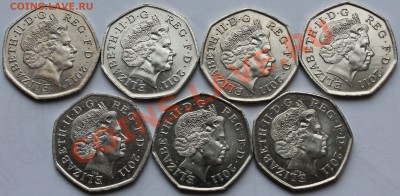 Англия 7х50 пенсов 2011. Олимпиада. Лондон-2012 - 5