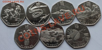 Англия 7х50 пенсов 2011. Олимпиада. Лондон-2012 - 1