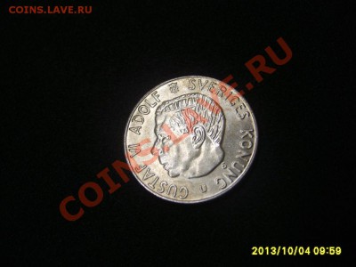 ШВЕЦИЯ,1 КРОНА 1967U(Густаф VI ,Адольф,Ag)!!до 6.10.2013 - S6000892.JPG