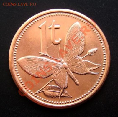 ПАПУА-НОВ. ГВИНЕЯ 1 тойя (2004) Бабочка до 08.10 (22.00) - Папуа - Новая Гвинея 1 тойя (2004) Бабочка Р