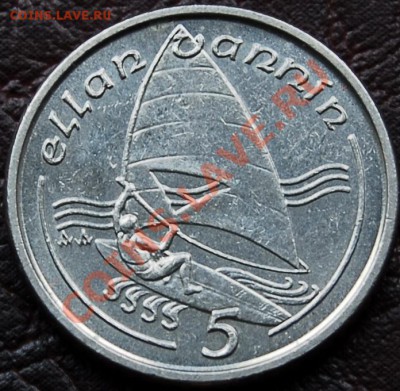 ОСТРОВ МЭН - 5 пенсов 1990 - Виндсерфинг - до 10 октября - 755
