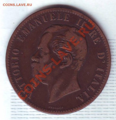 Италия.10 Чентезими.1863. до 11 Октября - 1863.JPG