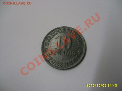 PFORZHEIM,10 ПФЕННИГОВ 1917г(цинк)!!до 8.10.2013 - S6000918.JPG
