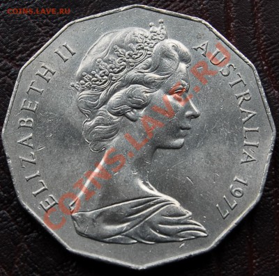 АВСТРАЛИЯ - 50 центов 1977 - Сер. Юбилей - до 11 октября - 795