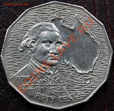 АВСТРАЛИЯ - 50 центов 1970 - Капитан Кук - до 11 октября - 790