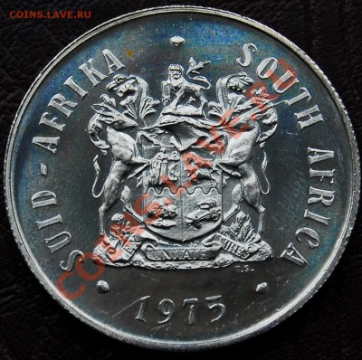 ЮАР - 1 рэнд 1975 - Спрингбок - до 11 октября - 787